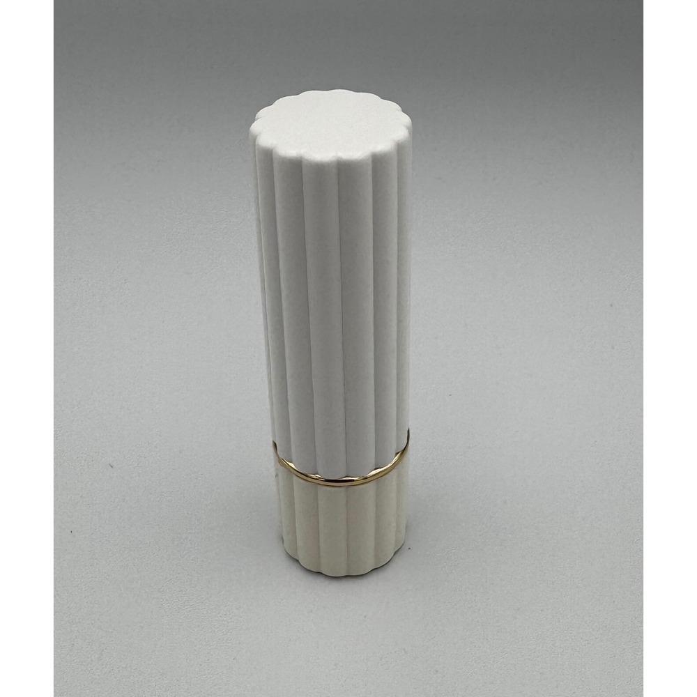 Vintage Estee Lauder All Day Lipstick Frosted Apricot White Ribbed Case NEW NOS